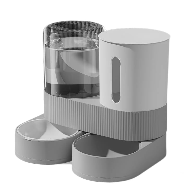 Qpets® Dog Cat Feeder, Automatic Food Feeder & Water Dispenser, Flexible Food Bowl Placement Angle, No Jam Auto Refill Pet Feeder, Non-electric Auto Pet Feeder Qpets® Dog Cat Feeder, Automatic Food Feeder & Water Dispenser, Flexible Food Bowl Placement Angle, No Jam Auto Refill Pet Feeder, Non-electric Auto Pet Feeder